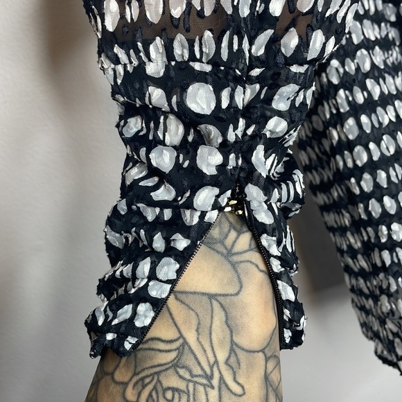 ba&sh | Sheer Mock Neck Top - Picture 5 of 10